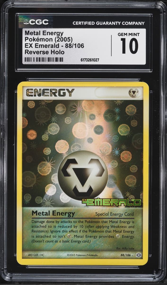 Pokemon EX Emerald Reverse Holo Metal Energy #88