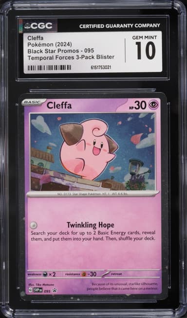 Pokemon Scarlet & Violet Promo Temporal Forces Cleffa #95
