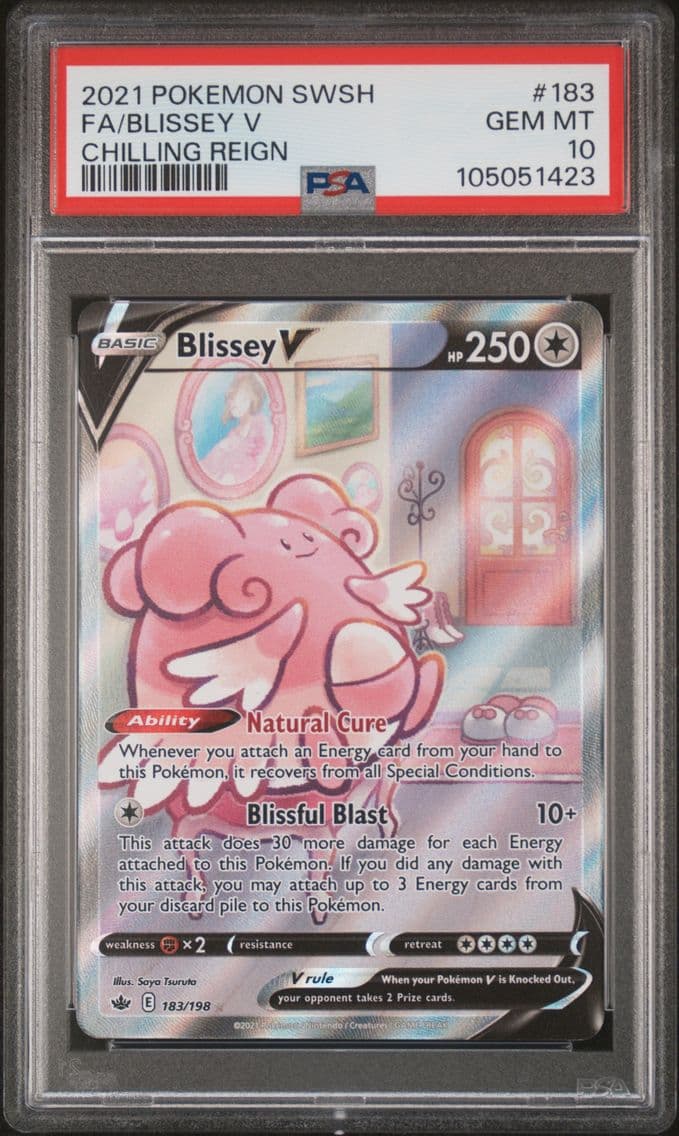2021 #183 Full Art/Blissey V PSA