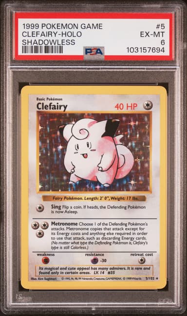 Clefairy-Holo Shadowless