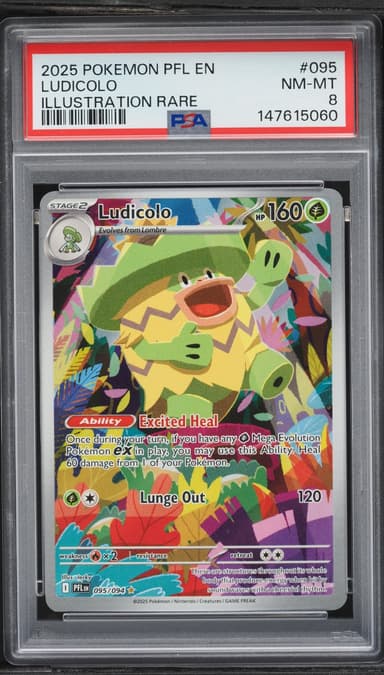 Pokemon Mega Evolution Phantasmal Flames IR Ludicolo #095