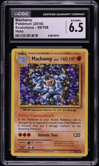 Pokemon XY Evolutions Holo Machamp #59
