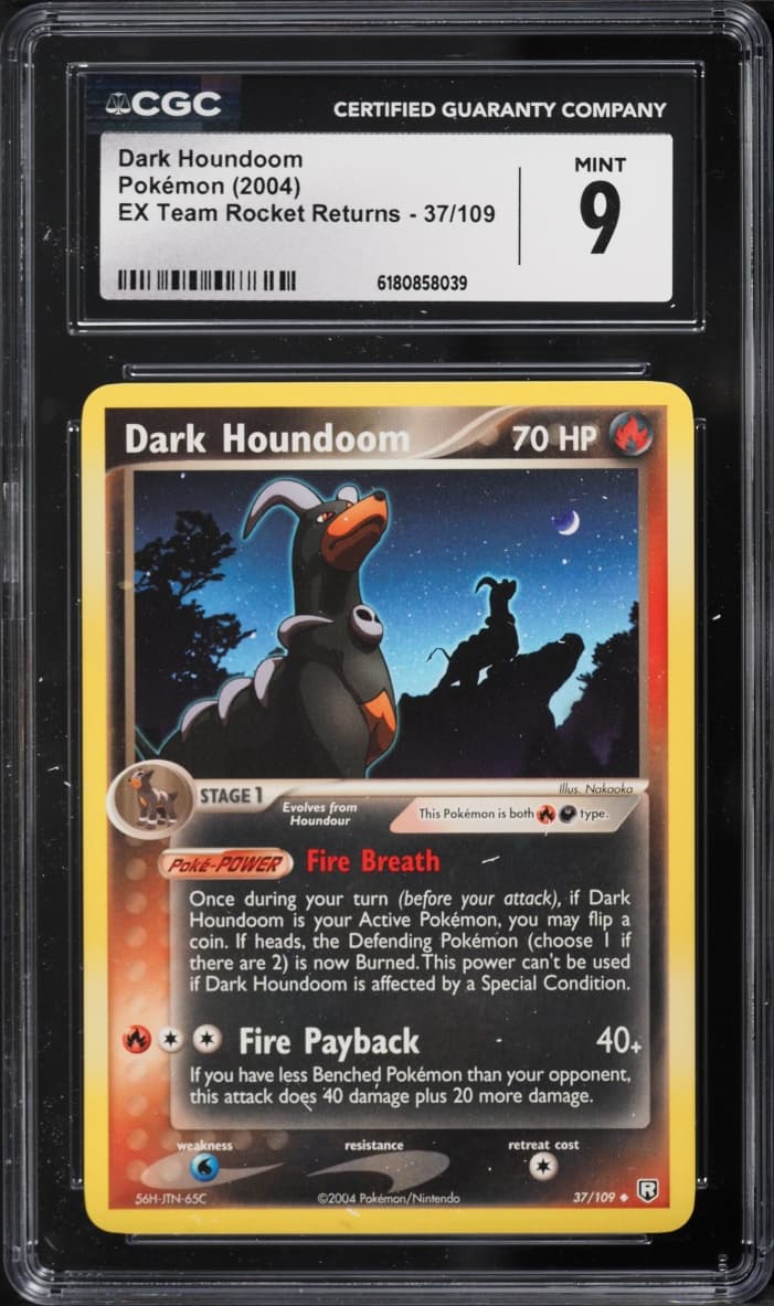 Pokemon EX Team Rocket Returns Dark Houndoom #37