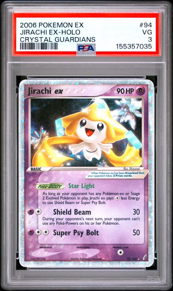 2006 #94 Jirachi EX-Holo PSA 3 E