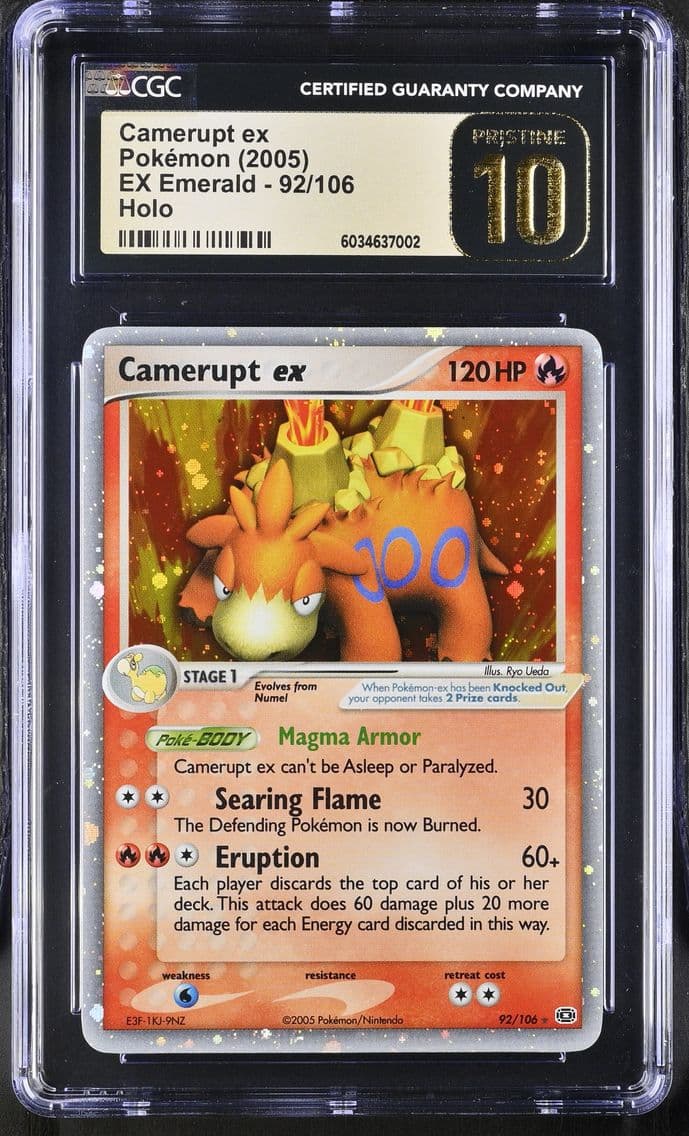 2005 #92 Camerupt ex CGC 10 Pris