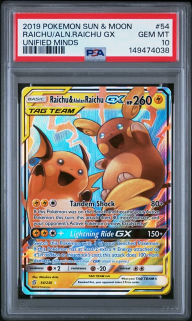 Raichu & Alolan Raichu GX