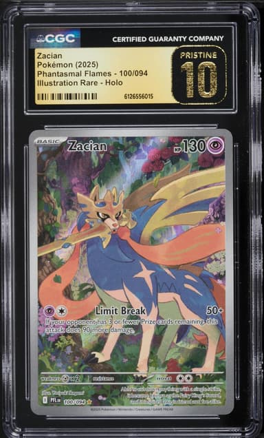 Pokemon Mega Evolution Phantasmal Flames IR Zacian #100