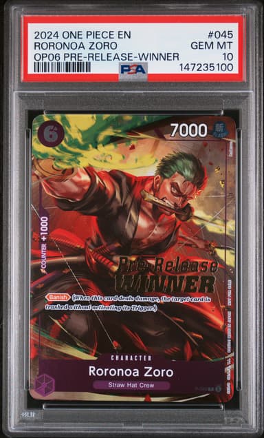 Roronoa Zoro Wings of the Captain Pre-Release-Winner
