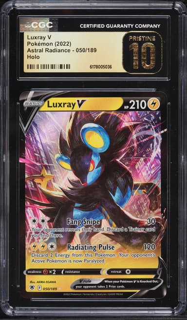 Pokemon Sword & Shield Astral Radiance Holo Luxray V #50