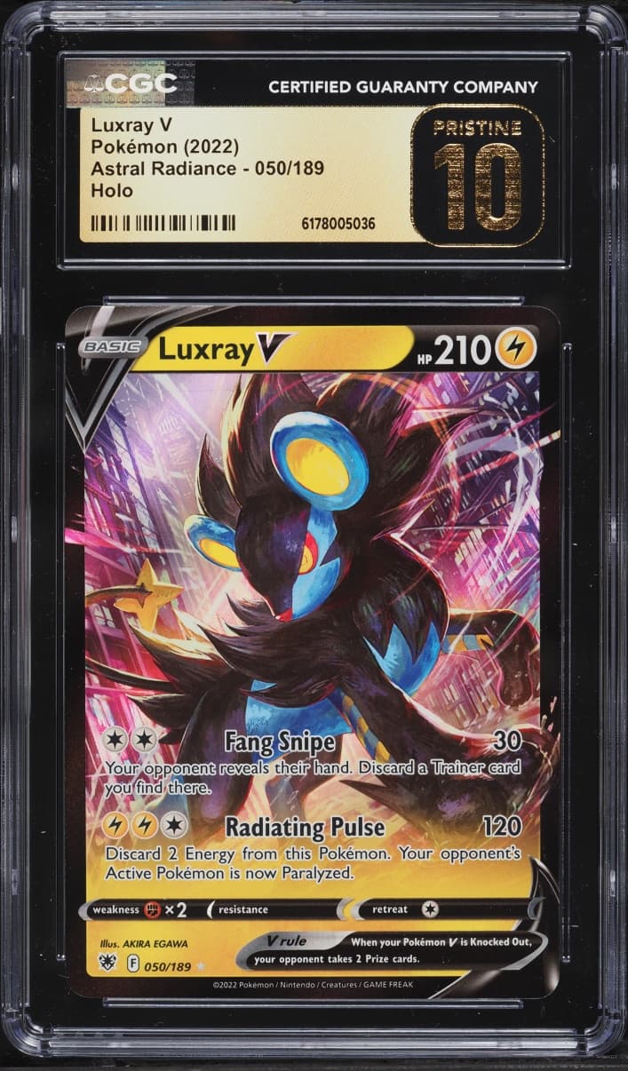 Pokemon Sword & Shield Astral Radiance Holo Luxray V #50