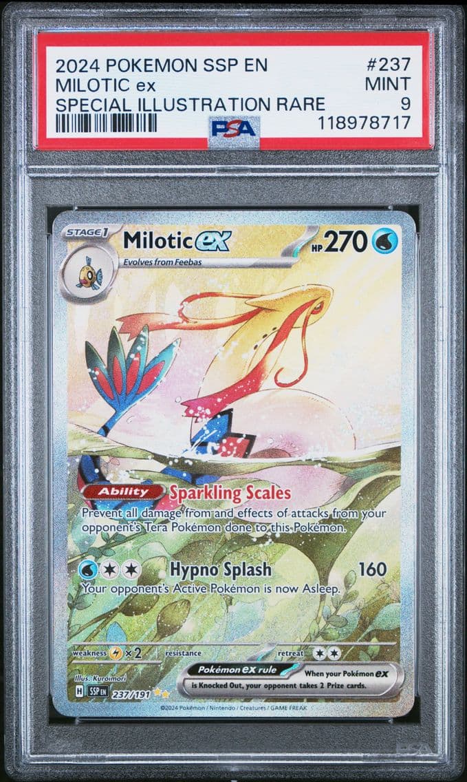 2024 #237 Milotic EX PSA 9 Ssp E