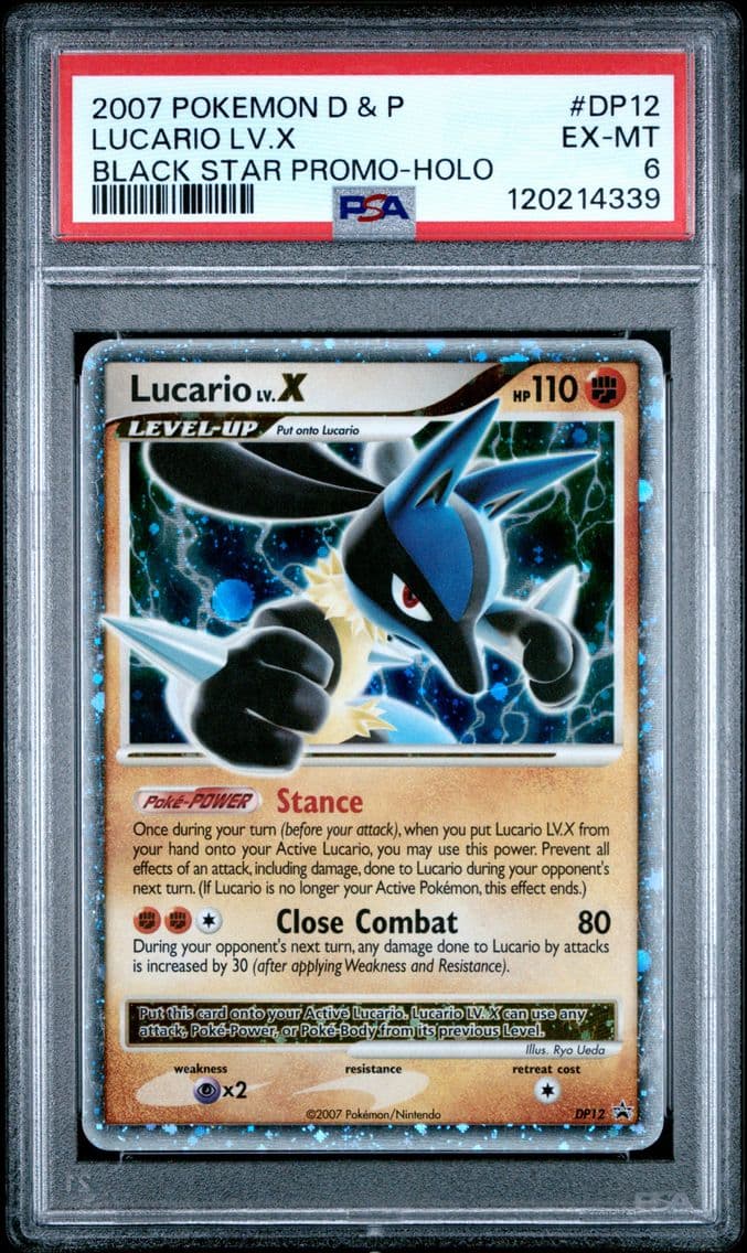 2007 #DP12 Lucario LV.X PSA 6 Di
