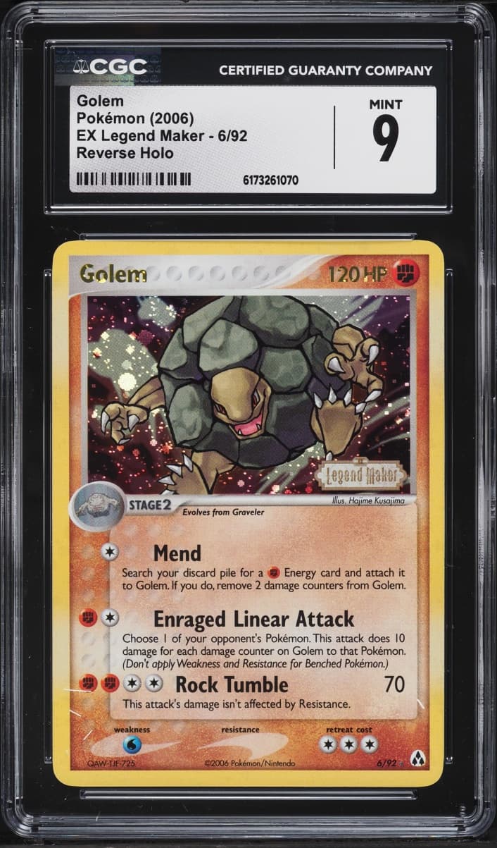 Pokemon EX Legend Maker Reverse Holo Golem #6