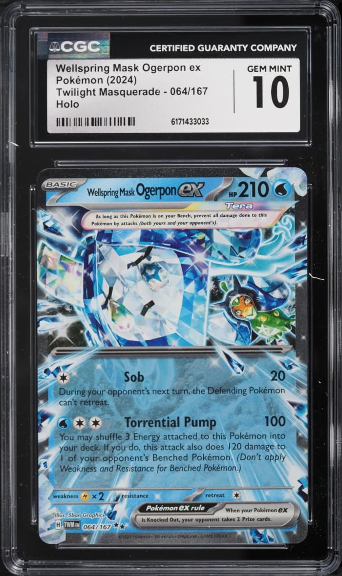 Pokemon SV Twilight Masquerade Holo Wellspring Mask Ogerpon Ex #64