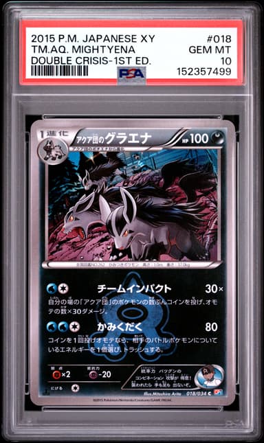 Team Aqua's Mightyena 1st Edition