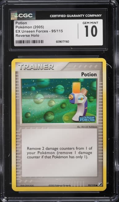 Pokemon EX Unseen Forces Reverse Holo Potion #95