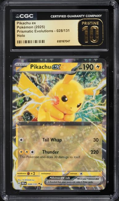 Pokemon Scarlet & Violet Prismatic Evolutions Holo Pikachu Ex #28