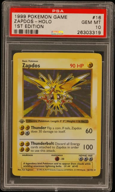 Zapdos-Holo 1st Edition