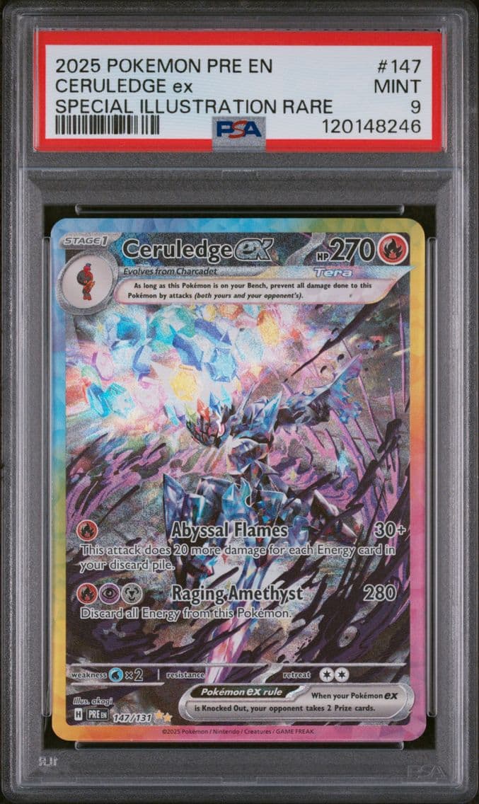 2025 #147 Ceruledge EX PSA 9 Pre