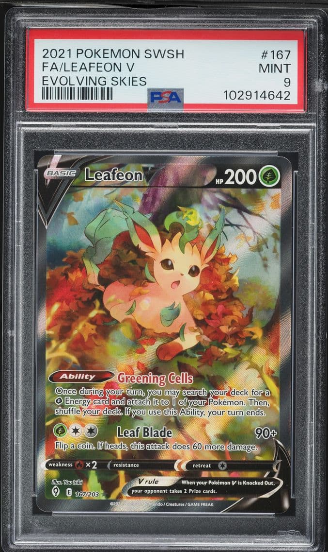 2021 #167 Full Art/Leafeon V PSA
