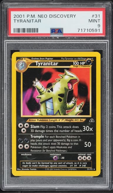 Pokemon Neo Discovery Tyranitar #31