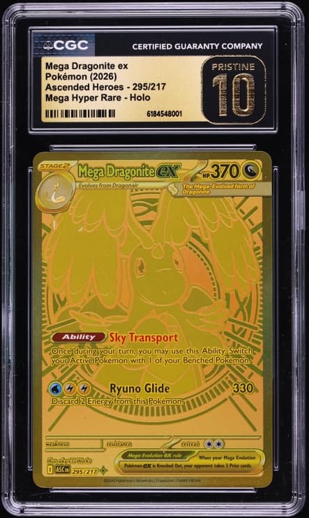 Pokemon Mega Evolution Ascended Heroes MHR Mega Dragonite ex #295