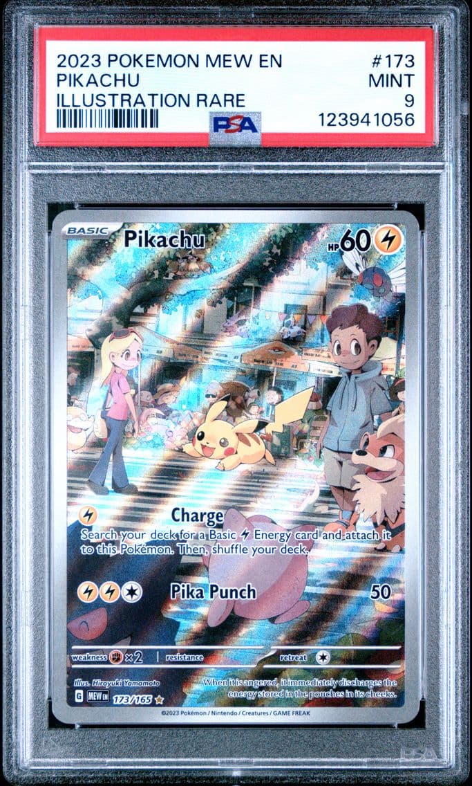 2023 #173 Pikachu PSA 9 Mew EN-1