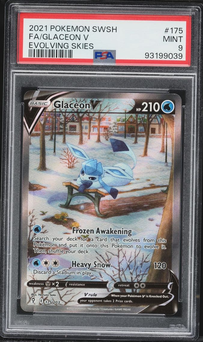 2021 #175 Full Art/Glaceon V PSA