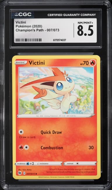 Pokemon Sword & Shield Champion's Path Victini #007