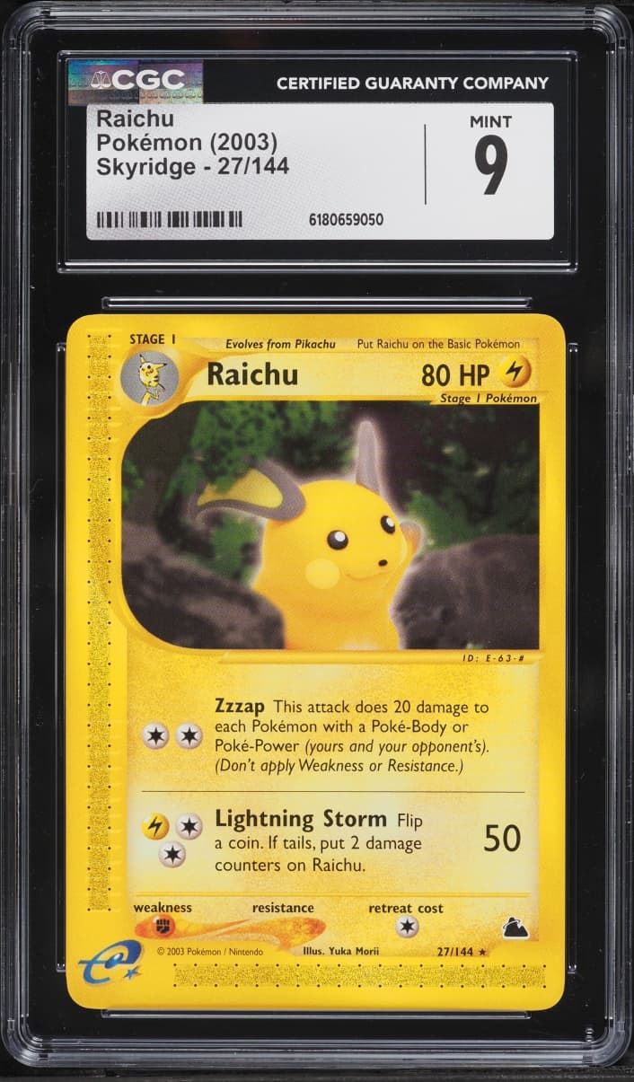 Pokemon Skyridge Raichu #27