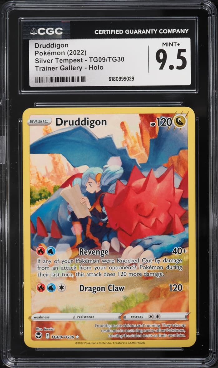 Pokemon Sword & Shield Silver Tempest CHR Druddigon #TG09