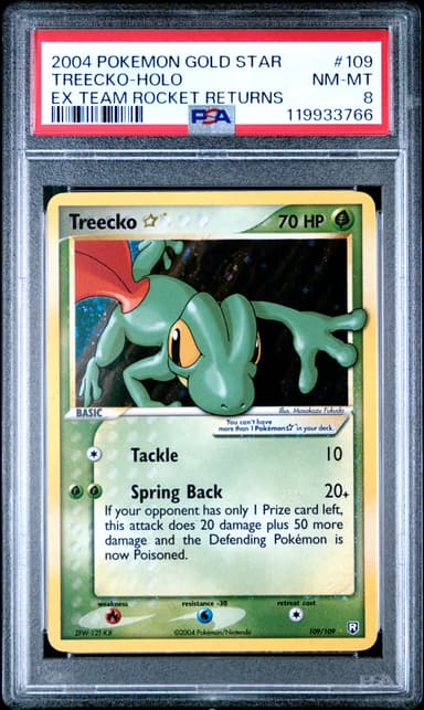 Treecko-Holo Gold Star