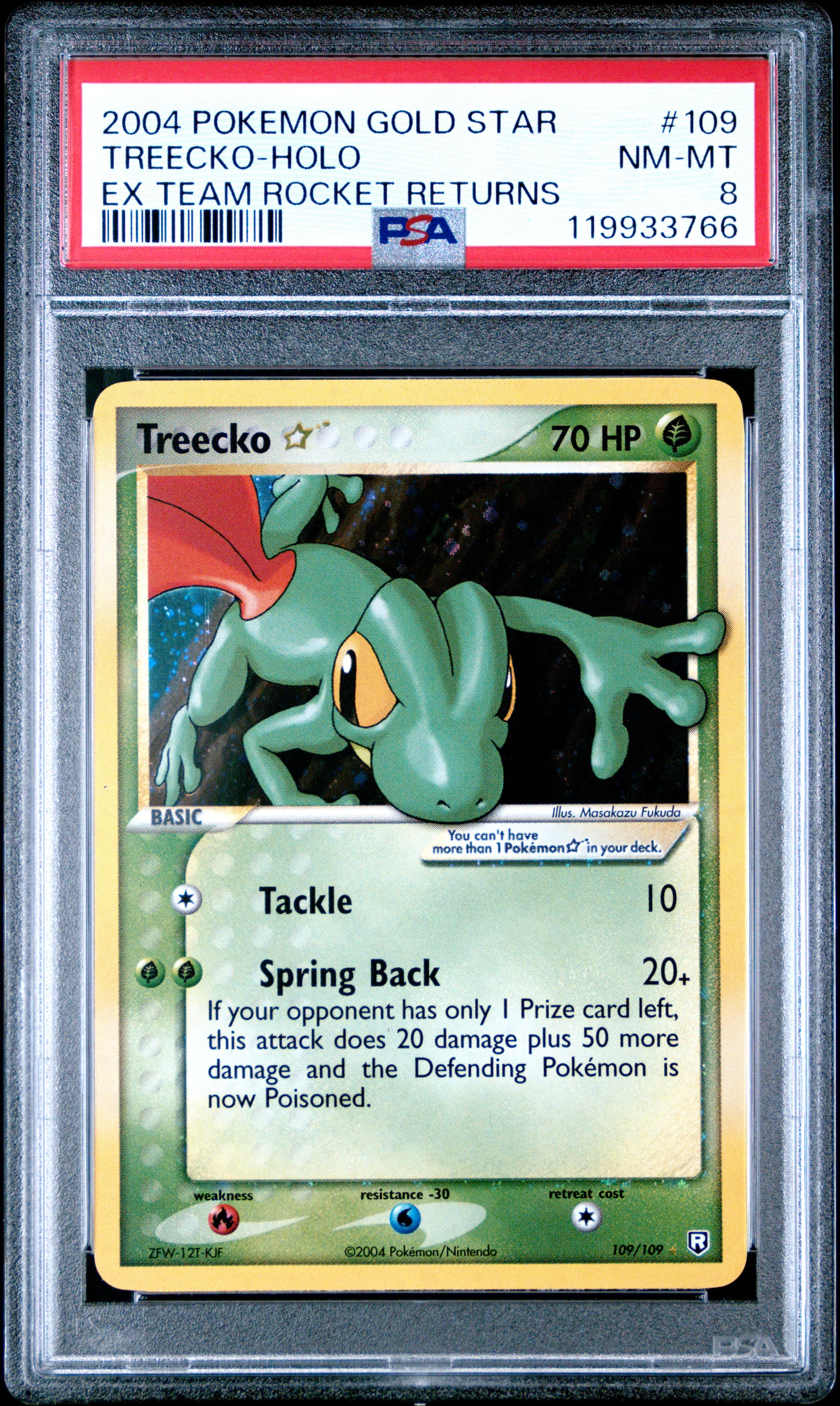 Treecko-Holo Gold Star