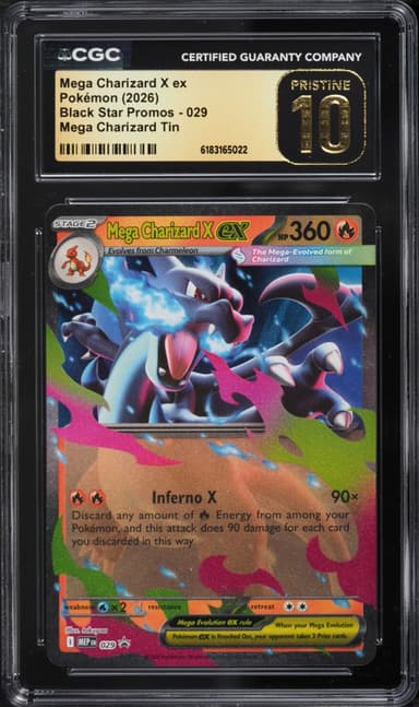 Pokemon Mega Evolution Promo Tin Mega Charizard X Ex #29