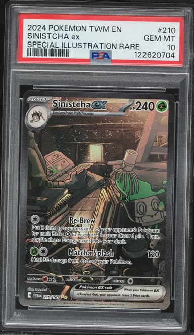Pokemon Scarlet & Violet Twilight Masquerade SIR Sinistcha EX #210