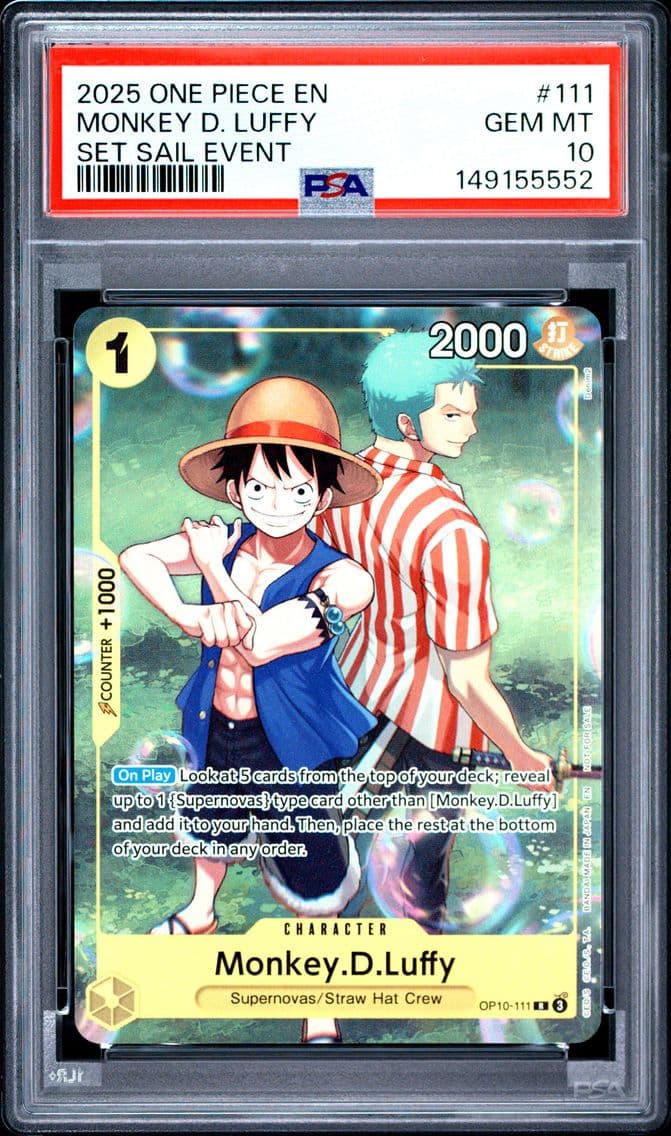 2025 #111 Monkey D. Luffy PSA 10