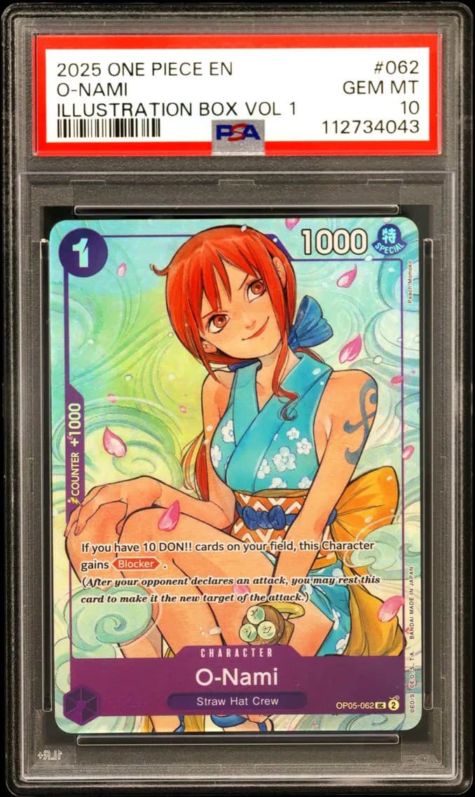 2025 #062 O-Nami PSA 10 One Piec