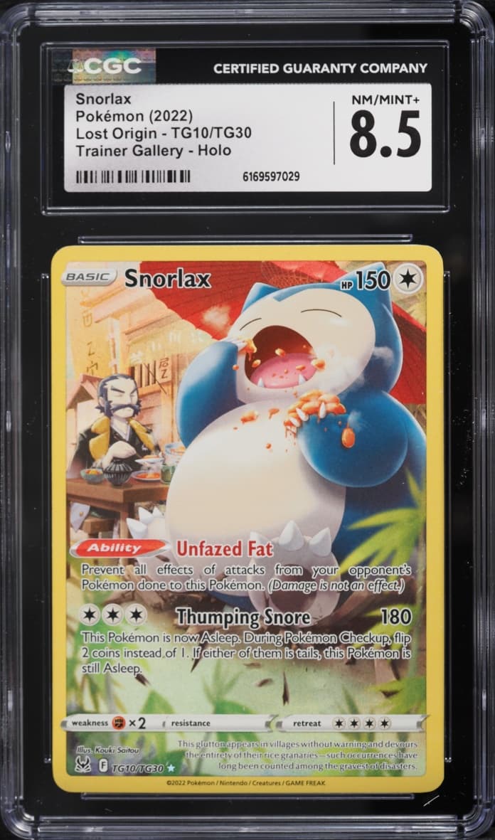 Pokemon Sword & Shield Lost Origin Trainer Gallery CHR Snorlax #TG10