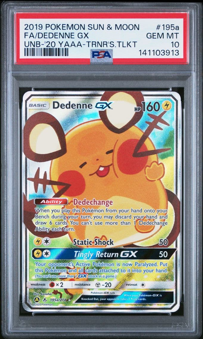 2019 #195a Full Art/Dedenne GX P