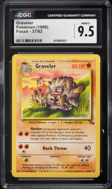 Pokemon Fossil Graveler #37