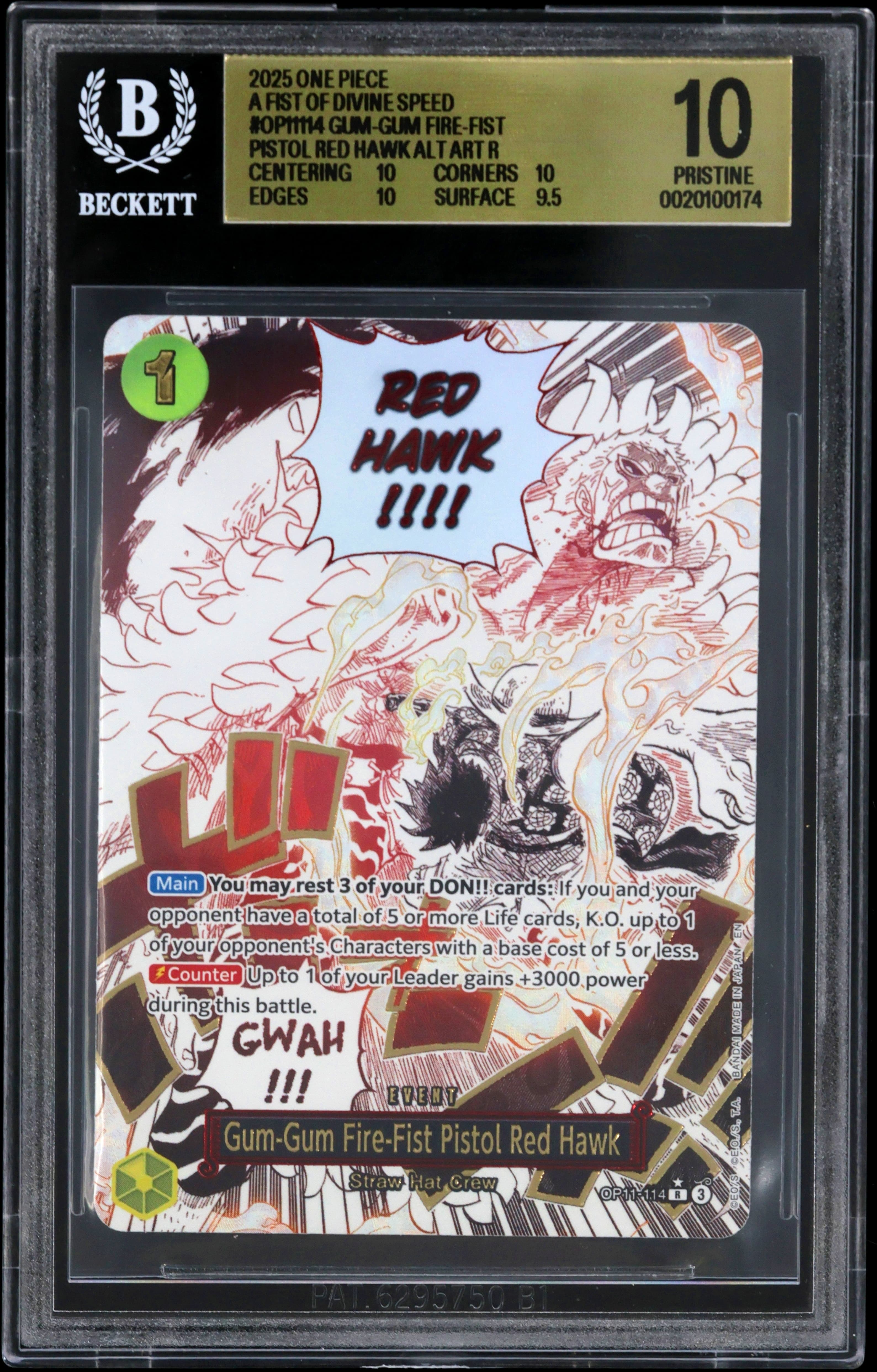 Gum-Gum Fire-Fist Pistol Red Hawk ALT ART R