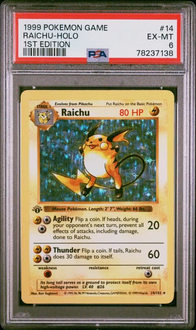Raichu-Holo 1st Edition