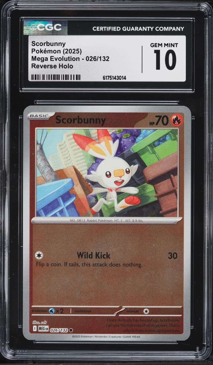 Pokemon Mega Evolution Reverse Holo Scorbunny #026