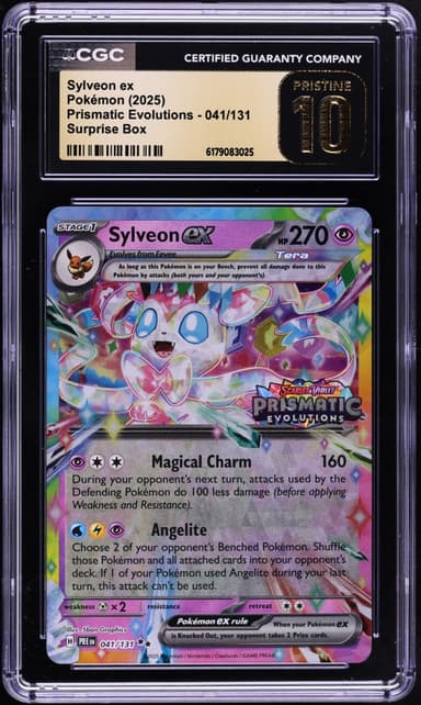 Pokemon SV Prismatic Evolutions Surprise Box Holo Sylveon ex #41
