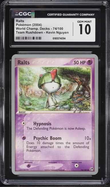 Pokemon World Champion Decks Team Rushdown Kevin Nguyen Ralts #74