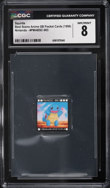 Pokemon Japanese Best Scene Anime GB Pocket Cards Squirtle #PMABSC-003