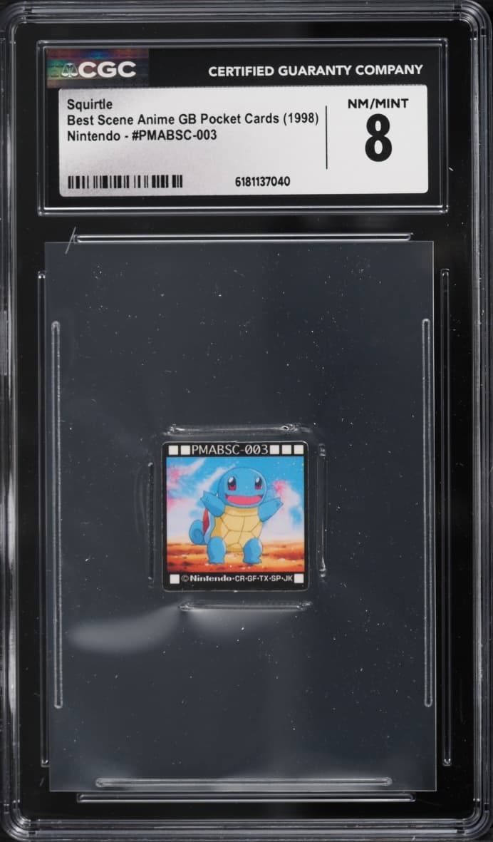 Pokemon Japanese Best Scene Anime GB Pocket Cards Squirtle #PMABSC-003