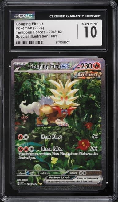 Pokemon Scarlet & Violet Temporal Forces SIR Gouging Fire EX #204
