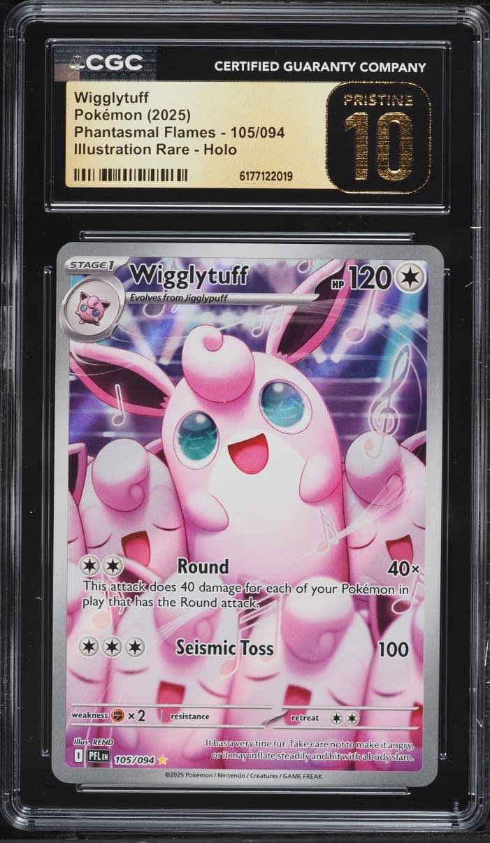 Pokemon Mega Evolution Phantasmal Flames IR Wigglytuff #105