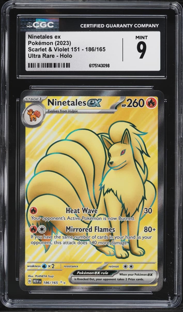 Pokemon Scarlet & Violet 151 Full Art Ninetales EX #186